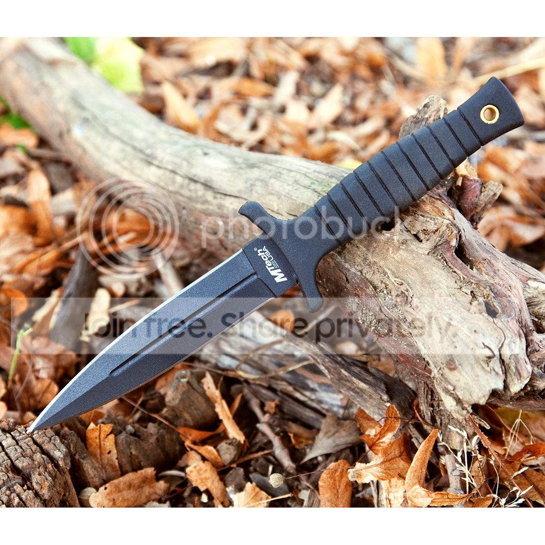 9" MTECH TACTICAL COMBAT MINI BOOT KNIFE MILITARY w/ SHEATH Fixed Blade
